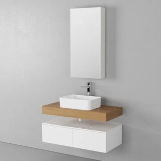 Тумба подвесная без столешницы Velvex Unit tp.UNI.50.1Y белый матовый, 50 см